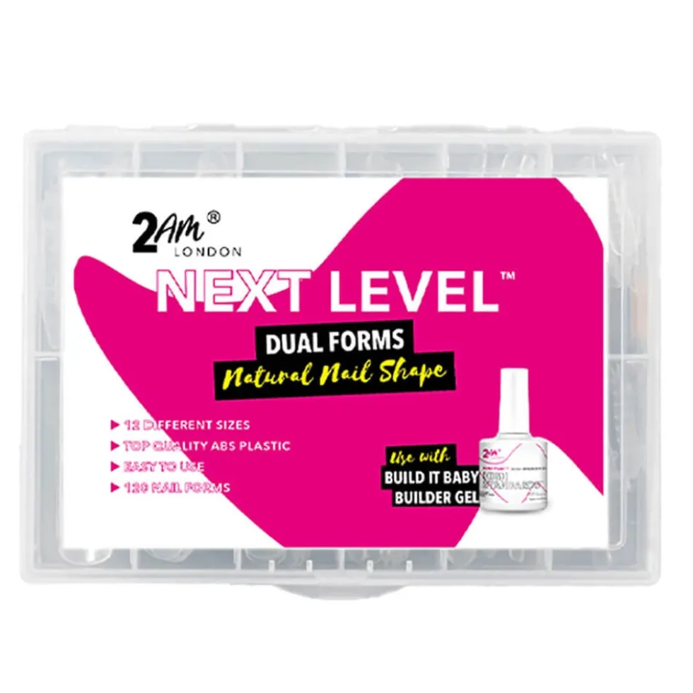 2AM London Next Level Dual Nail Forms, Pack of 120