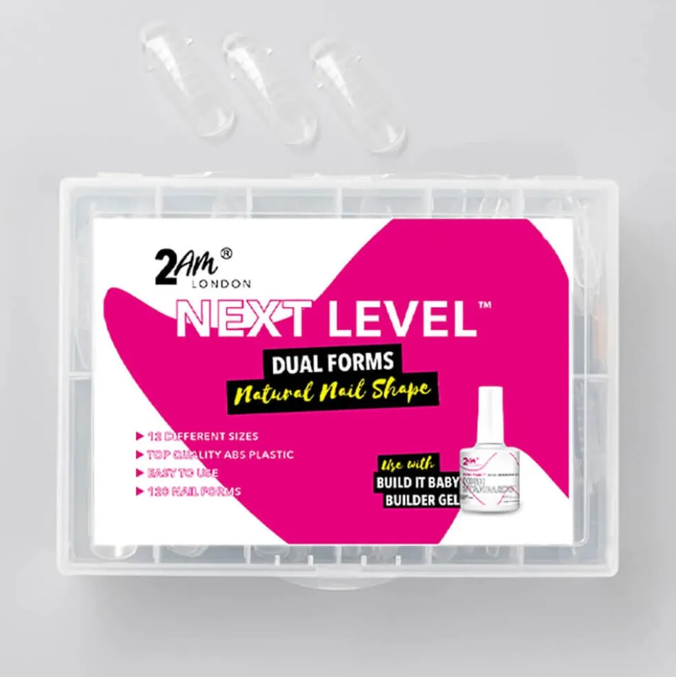 2AM London Next Level Dual Nail Forms, Pack of 120