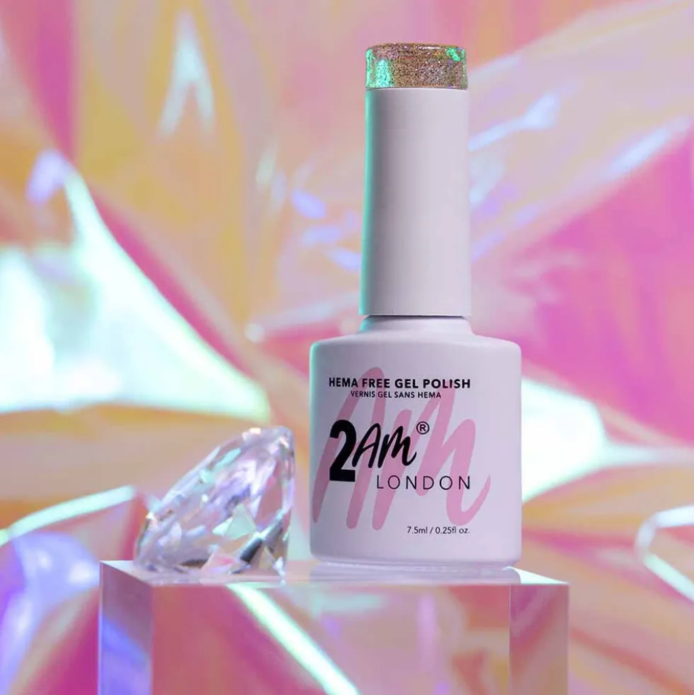 2AM London The Glow Up Collection Reflective Glitter Gel Polish - Just a Girl 7.5ml