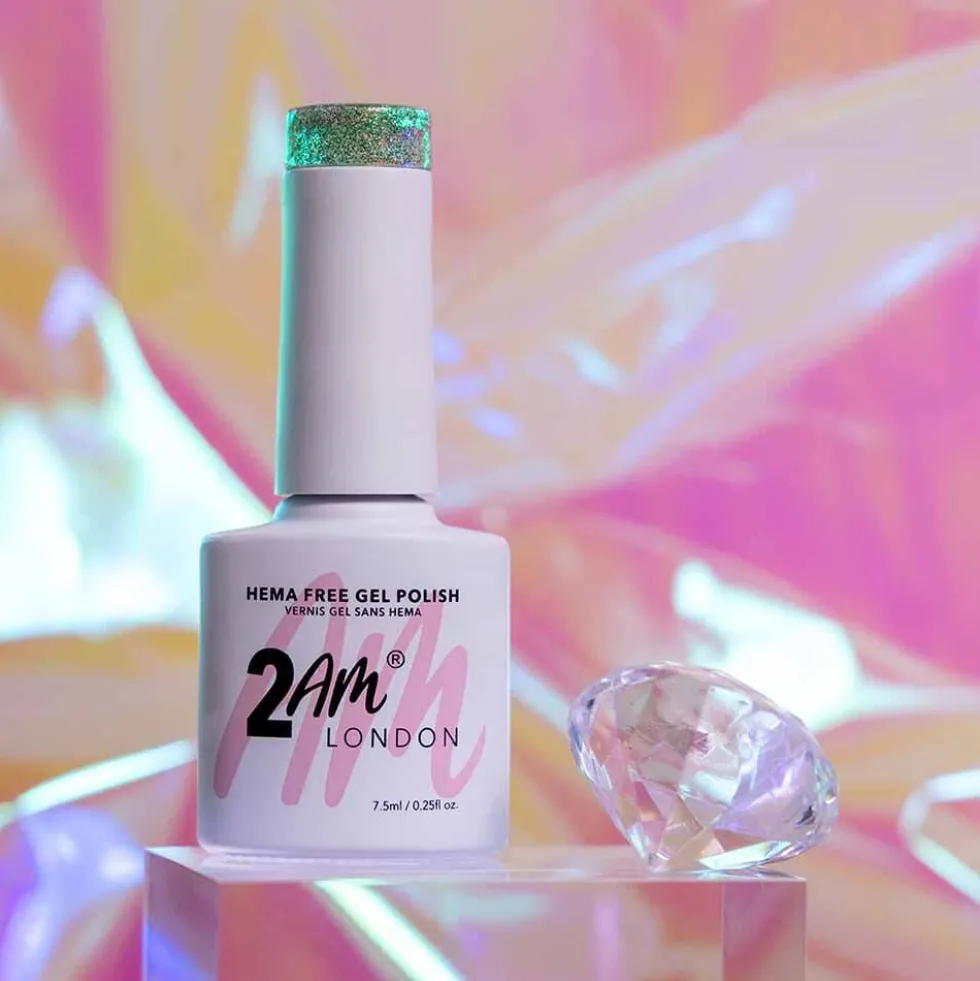 2AM London The Glow Up Collection Reflective Glitter Gel Polish - Just a Girl 7.5ml