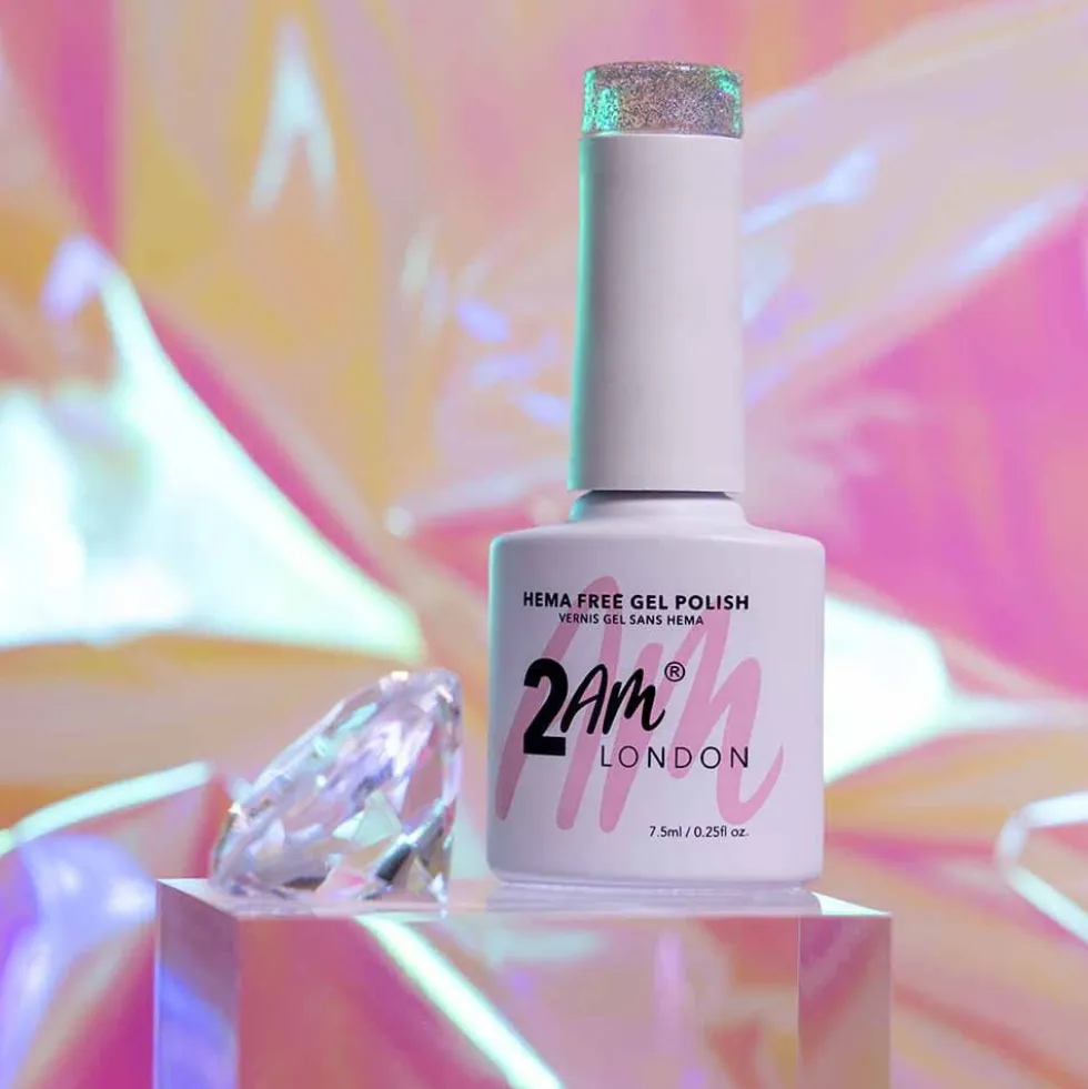 2AM London The Glow Up Collection Reflective Glitter Gel Polish - Just a Girl 7.5ml