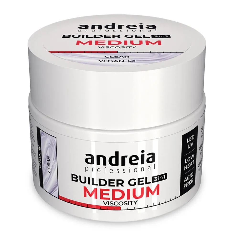 Andreia Professional Builder Gel 3 In 1 - Medium Viscosity Clear 44gr