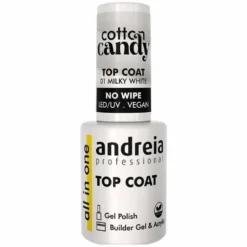 Andreia Professional Cotton Candy Top Coat - 02 Milky Pink, 10.5ml