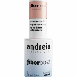 Andreia Professional Fiber Base Milky Pink - Base Coat With Fibers, 10.5ml