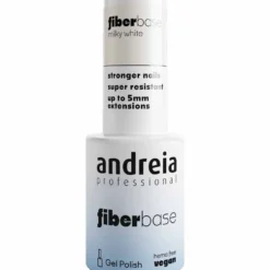 Andreia Professional Fiber Base Milky Pink - Base Coat With Fibers, 10.5ml