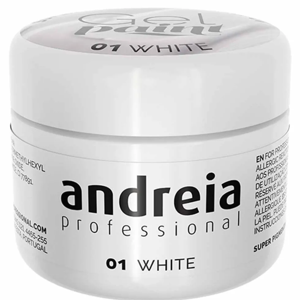 Andreia Professional Gel Paint 01 White, 4ml
