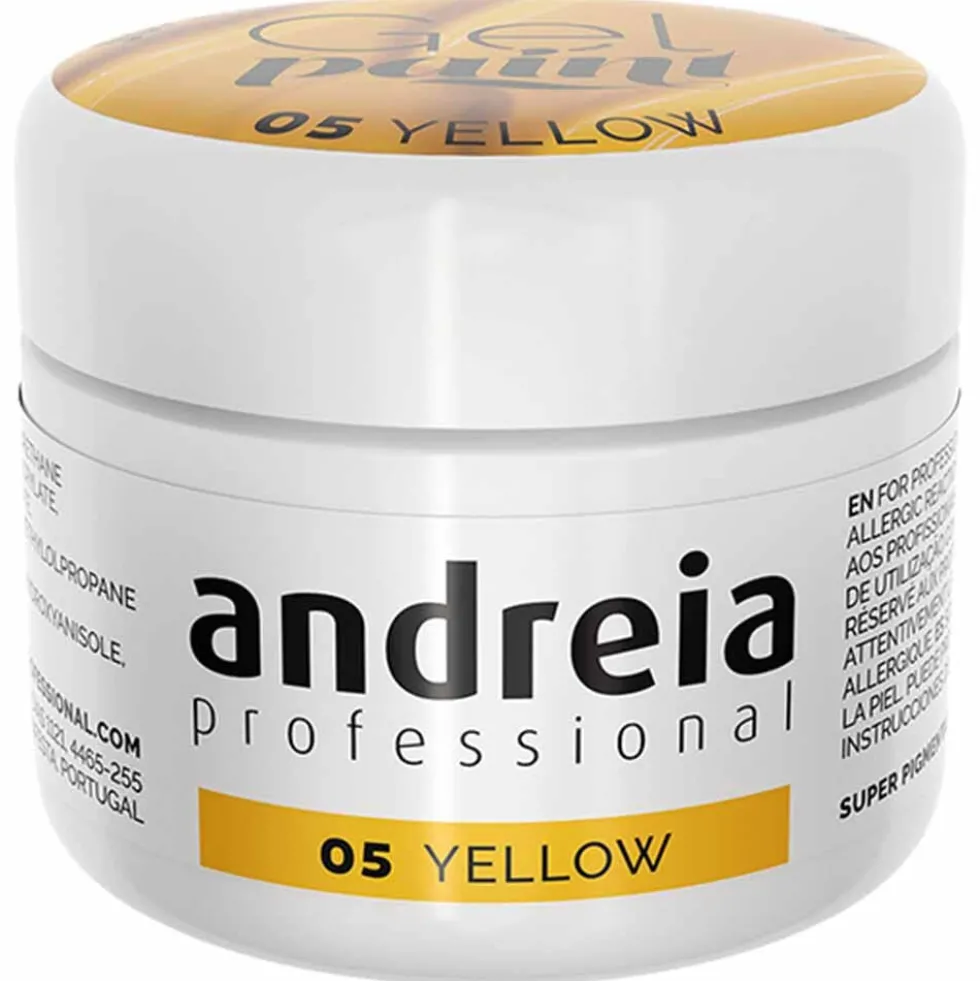 Andreia Professional Gel Paint 05 Yellow, 4ml
