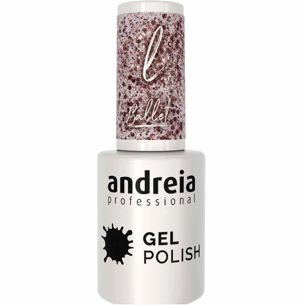 Andreia Professional Gel Polish Ba5 -Ballet Collection Nude Glitter, 10.5ml