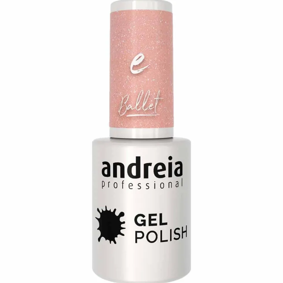 Andreia Professional Gel Polish Ba5 -Ballet Collection Nude Glitter, 10.5ml