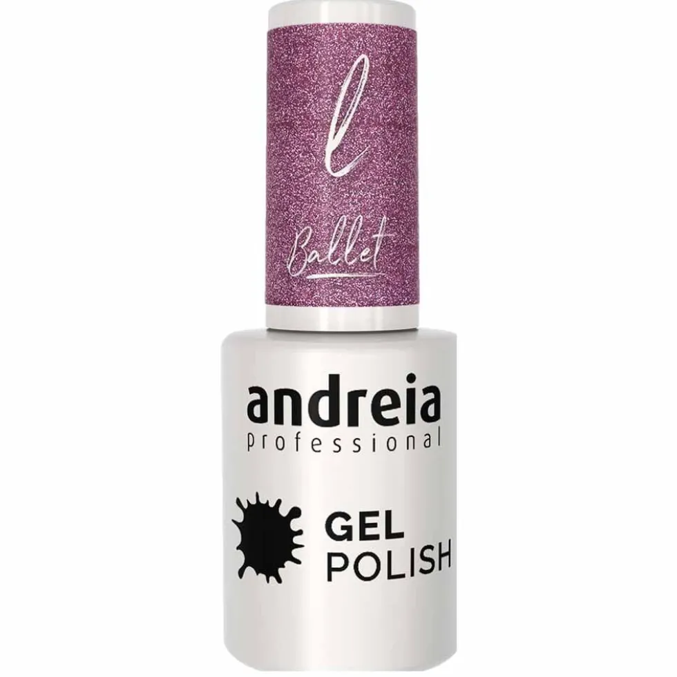 Andreia Professional Gel Polish Ba5 -Ballet Collection Nude Glitter, 10.5ml