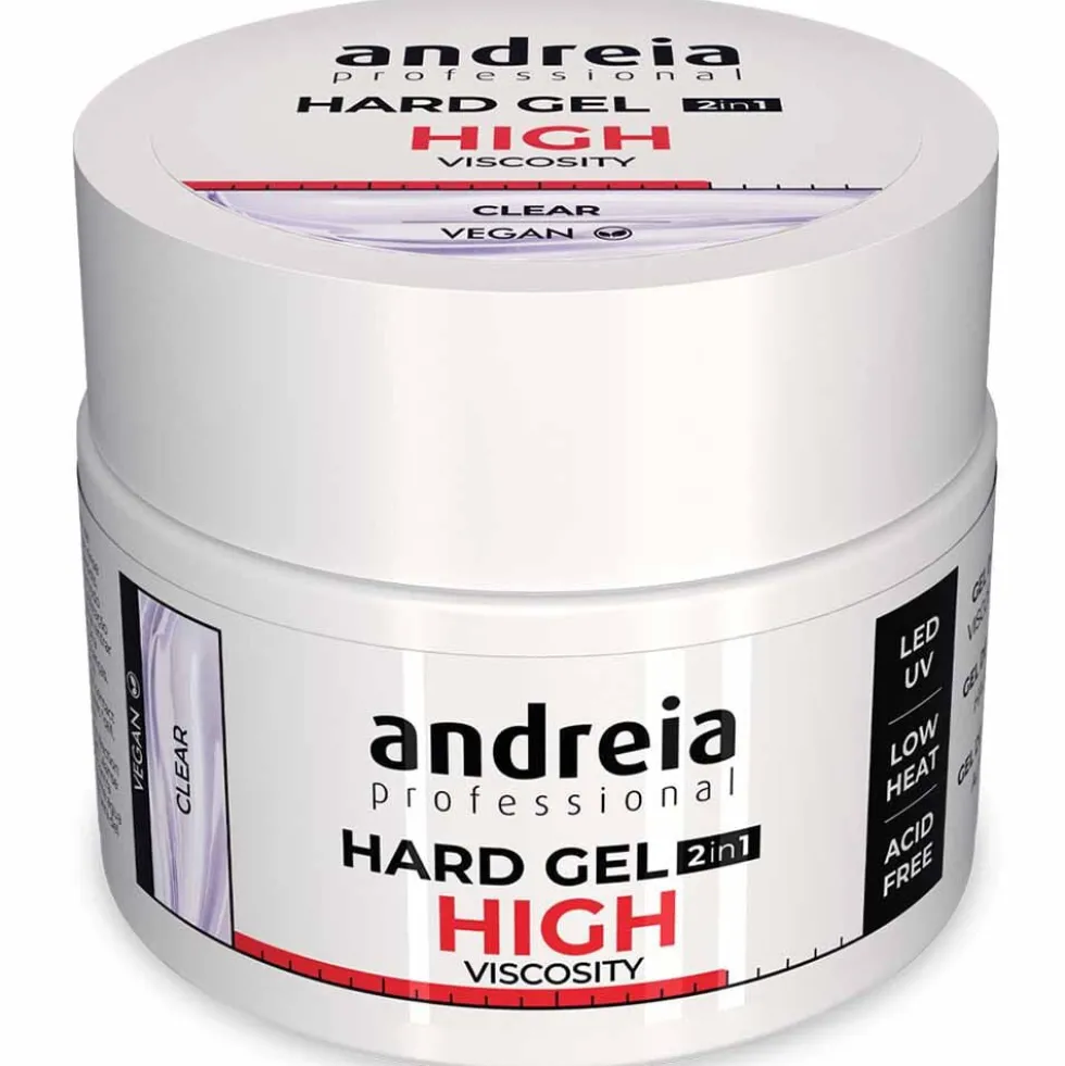 Andreia Professional Hard Gel 2 In 1 - High Viscosity Clear 44gr