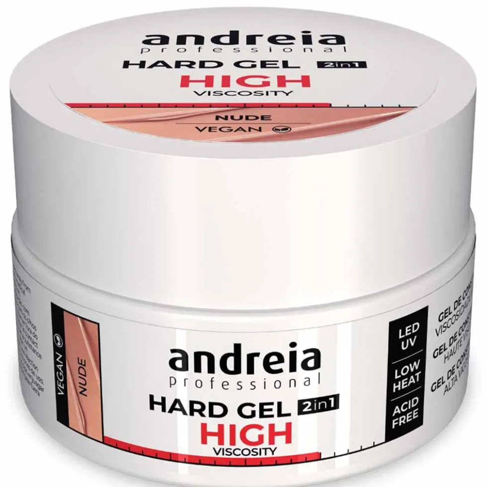 Andreia Professional Hard Gel 2 In 1 - High Viscosity Nude 22gr