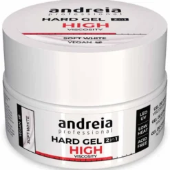 Andreia Professional Hard Gel 2 In 1 - High Viscosity Soft White 22gr