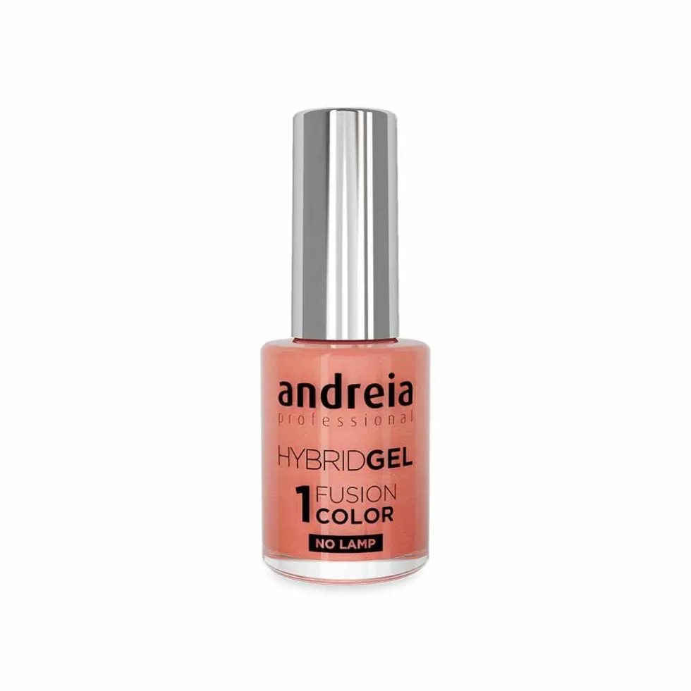 Andreia Professional Hybrid Gel Nail Polish Charmed Collection - Fusion Color H96 Orange Red, 10.5ml