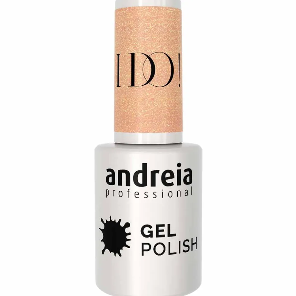 Andreia Professional I Do Collection Gel Polish - ID3 Champagne Nude With Gold Sparkles 10.5ml