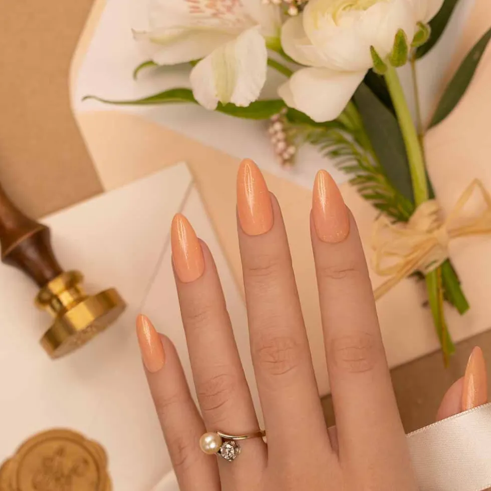 Andreia Professional I Do Collection Gel Polish - ID3 Champagne Nude With Gold Sparkles 10.5ml