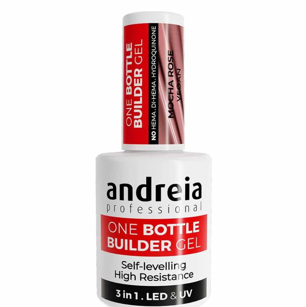 Andreia Professional One Bottle Builder Gel 3 In 1 - Low Viscosity Builder Gel Cover Nude, 14ml