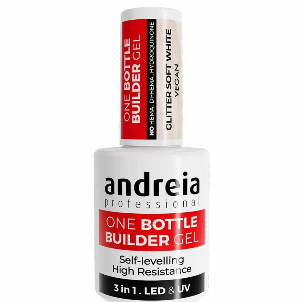 Andreia Professional One Bottle Builder Gel 3 In 1 - Low Viscosity Builder Gel Cover Nude, 14ml