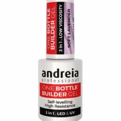 Andreia Professional One Bottle Builder Gel 3 In 1 - Low Viscosity Builder Gel Cover Nude, 14ml