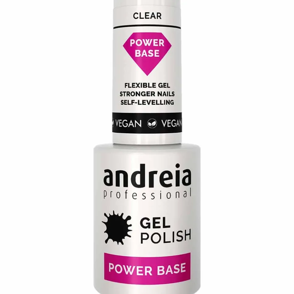 Andreia Professional Power Base Clear - High Viscosity Base Coat, 10.5ml