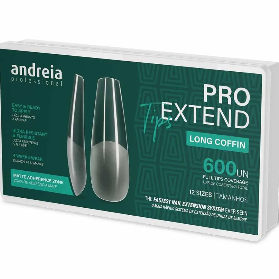 Andreia Professional Pro Extend Tips Long Coffin