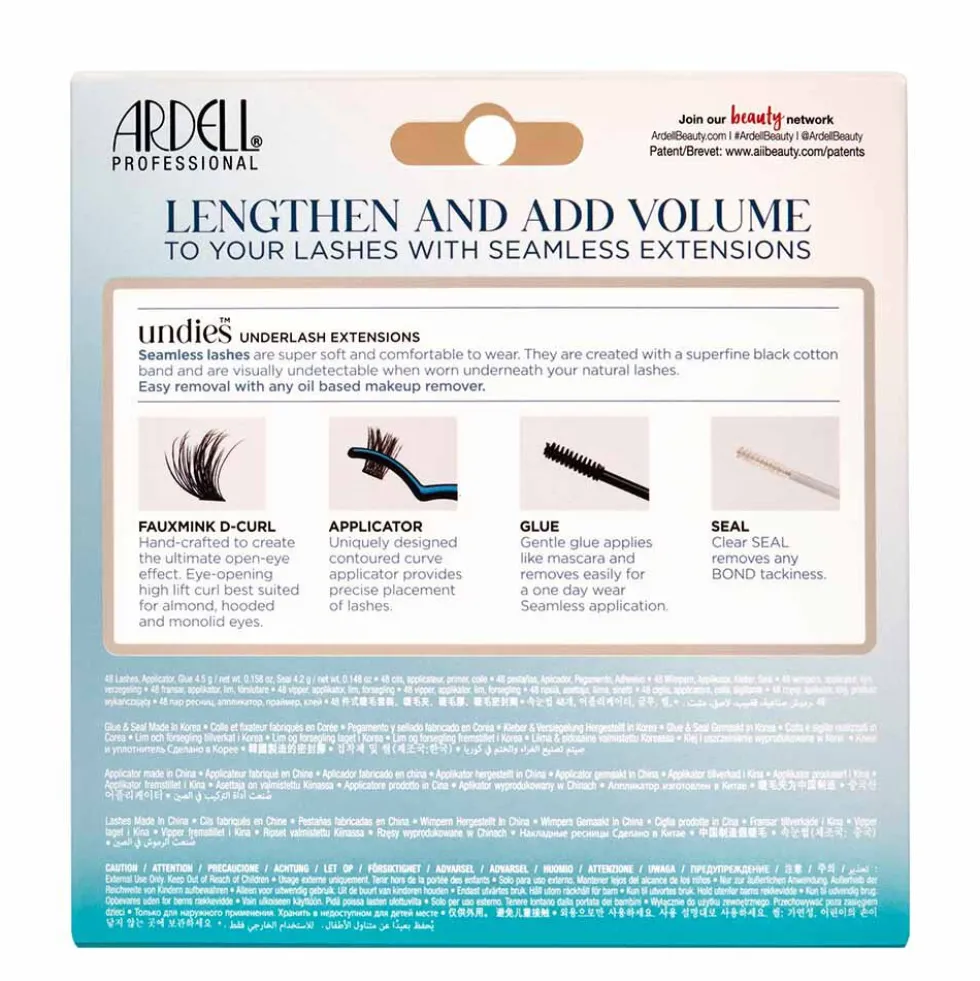 Ardell Seamless Underlash Extensions FauxMink D Curl, 48-Count
