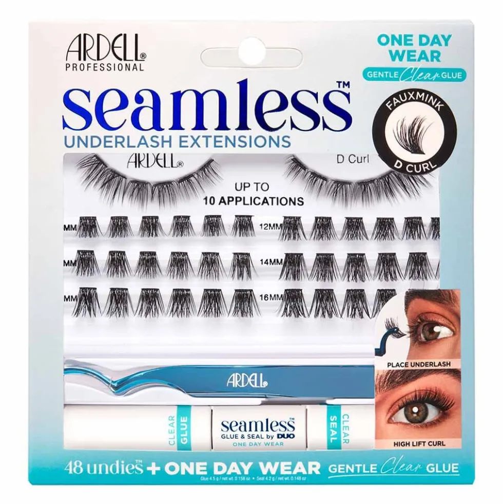 Ardell Seamless Underlash Extensions FauxMink D Curl, 48-Count