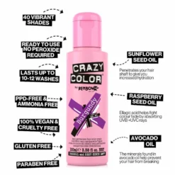 Crazy Color Semi Permanent Hair Colour Cream - Pinkissimo 100ml