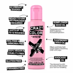 Crazy Color Semi Permanent Hair Colour Cream - Anarchy UV 100ml
