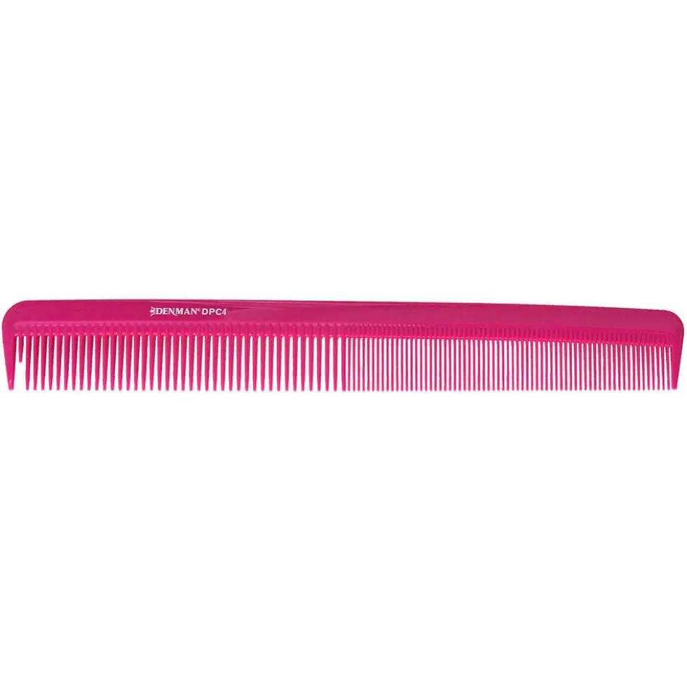 Denman Precision Large Cutting Comb - Pink
