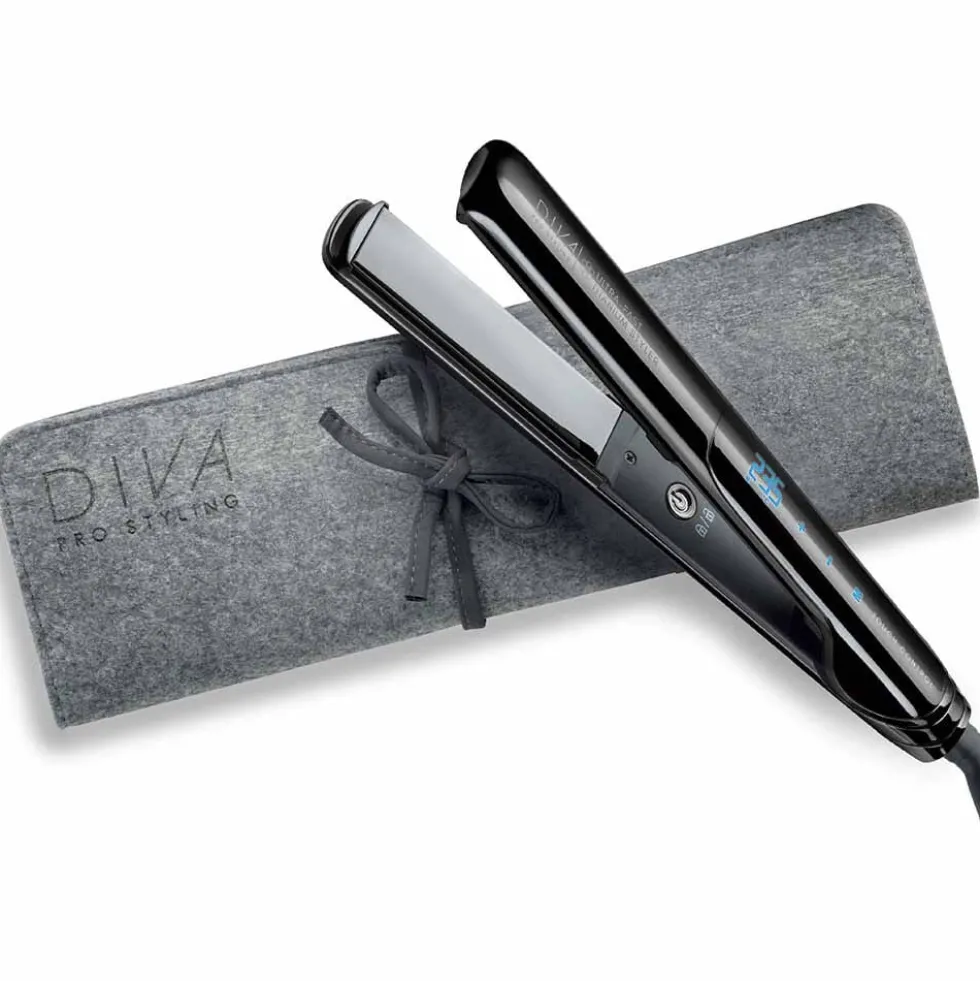 Diva Professional Styling Ultra Fast, Titanium Styler Black Edition