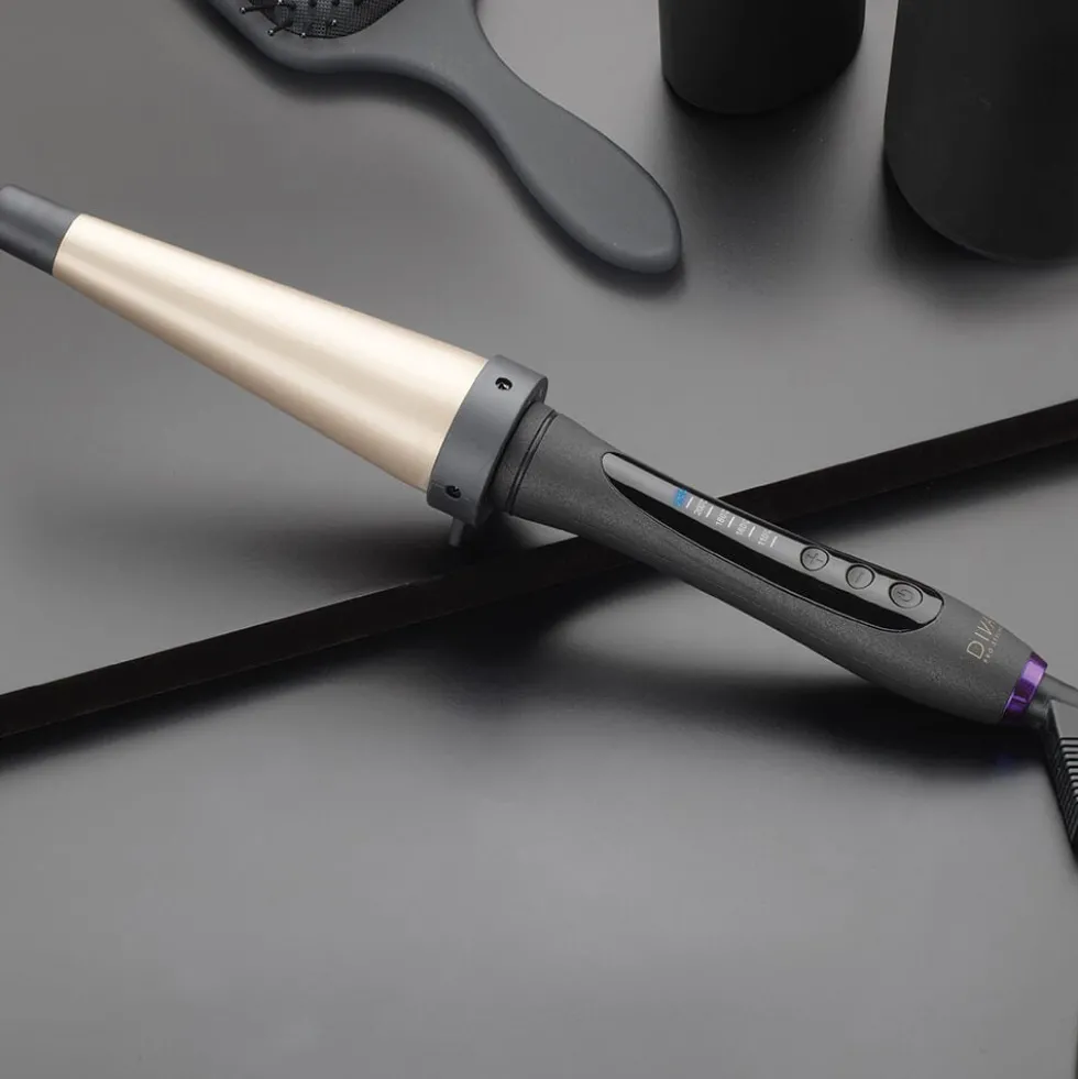 Diva Pro Styling Digital Hair Curling Wand 22-45mm