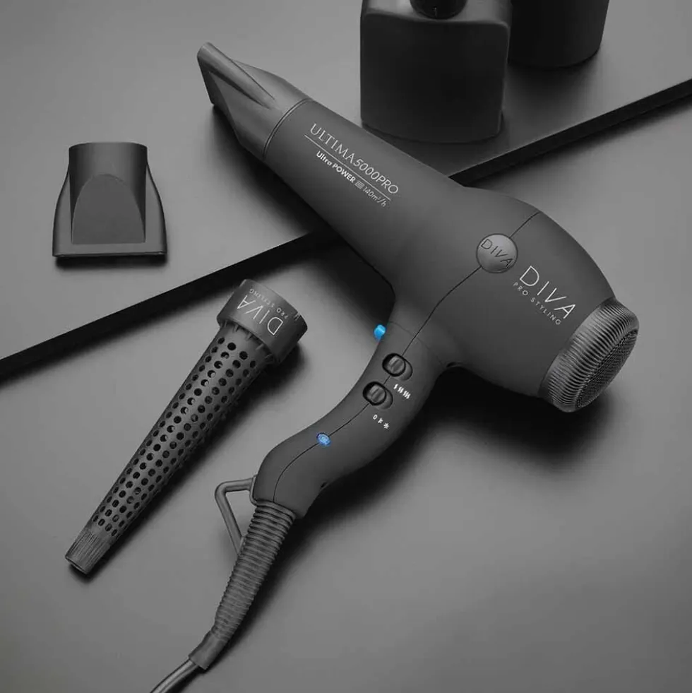 Diva Pro Styling Ultima 5000 Pro Hair Dryer Black