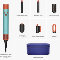 Dyson Airwrap i.d.™ Multi-styler and Dryer, Straight+Wavy Hair - Ceramic Patina and Topaz