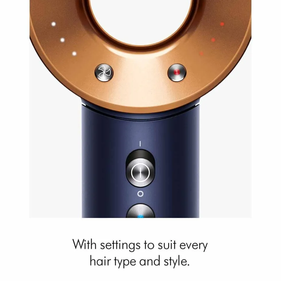 Dyson Supersonic™ Hair Dryer Straight and Wavy - Prussian Blue and Rich Copper