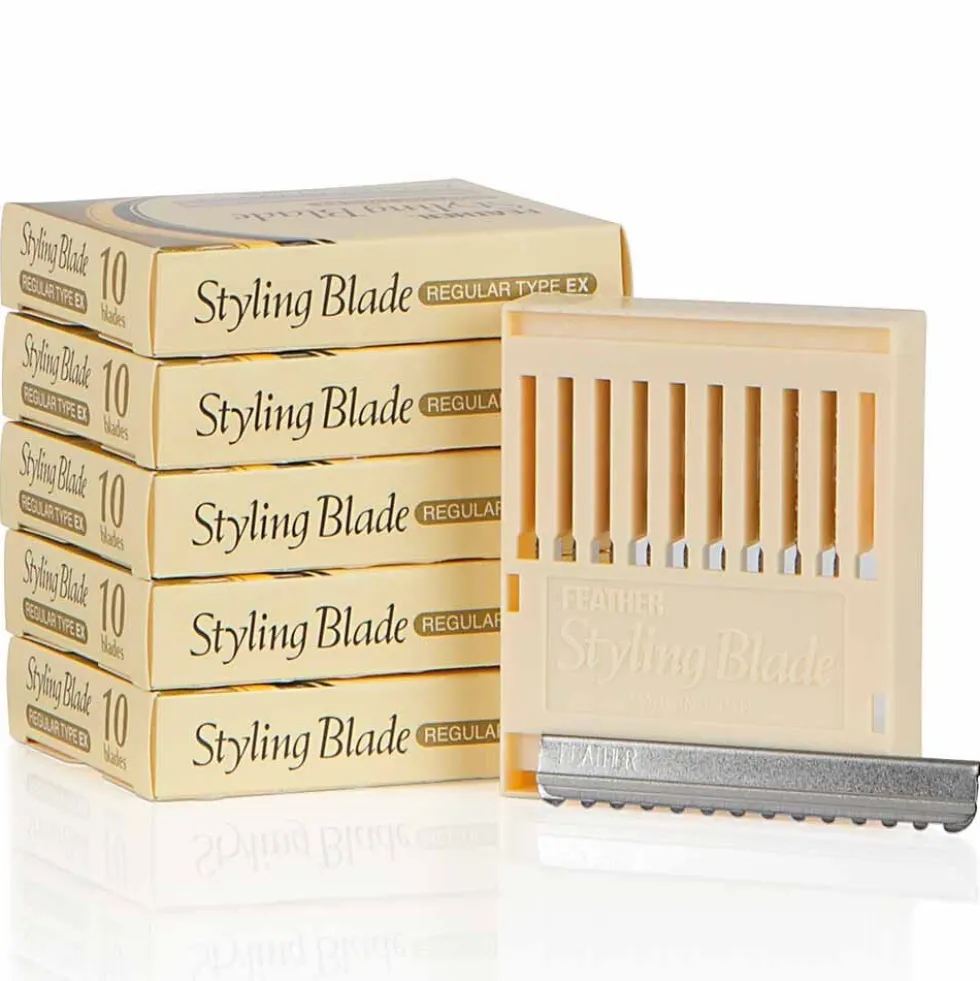 Feather EX Thinning Blades, 5 x Pack of 10