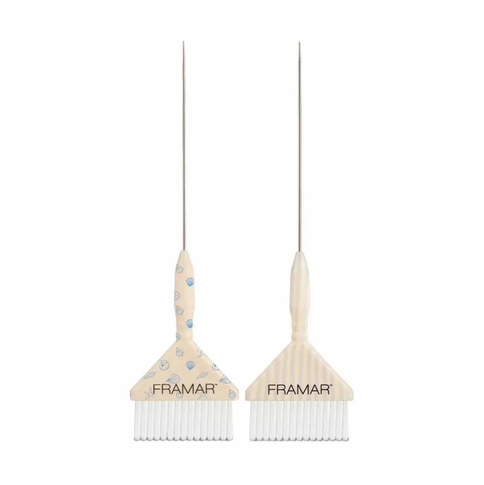 Framar Beach Bum Big Daddy PinTail Brush set, Pack of 2