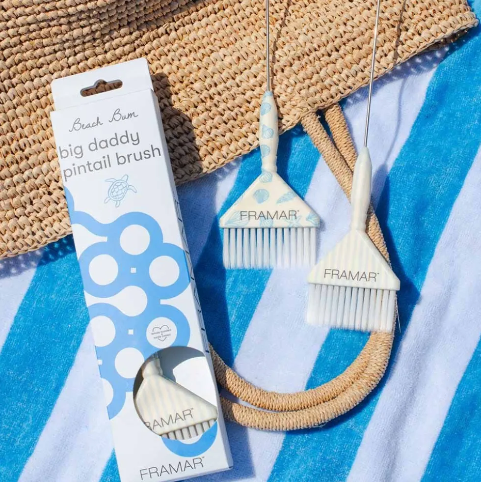 Framar Beach Bum Big Daddy PinTail Brush set, Pack of 2