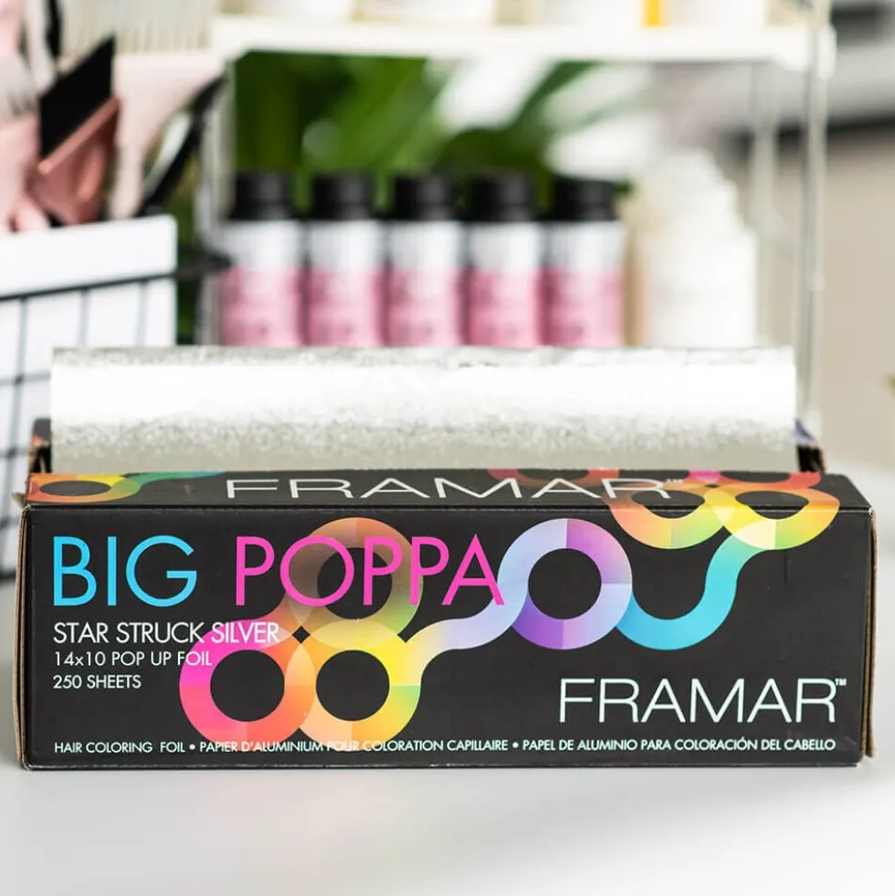 Framar Big Poppa Star Struck Silver Pop-Up Foil Sheets, 14x10 inch, Pack of 250
