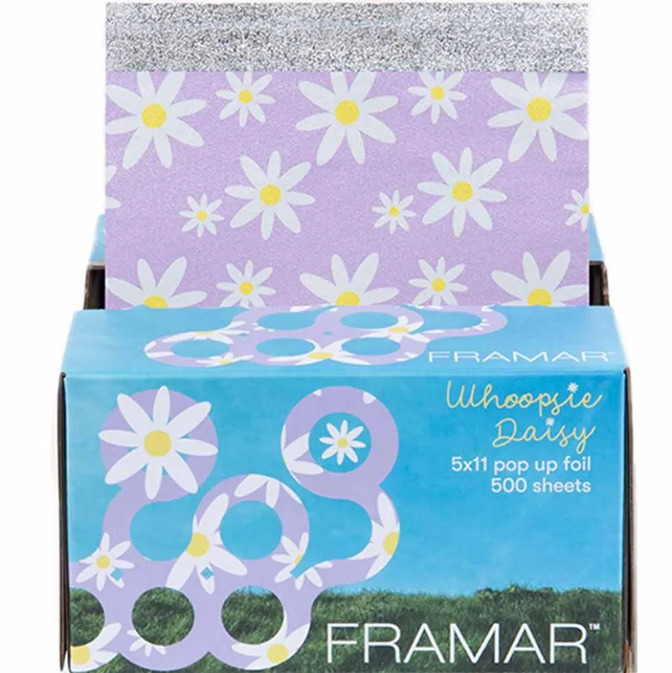 Framar Whoopsie Daisy Pop-Up Hair Foil Sheets, 5x11 inch, Pack of 500