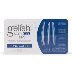 Gelish Soft Gel Tips - Long Coffin, Pack of 550