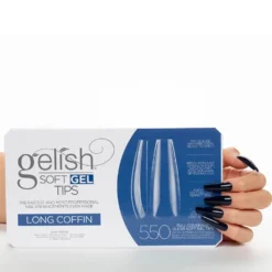 Gelish Soft Gel Tips - Long Coffin, Pack of 550