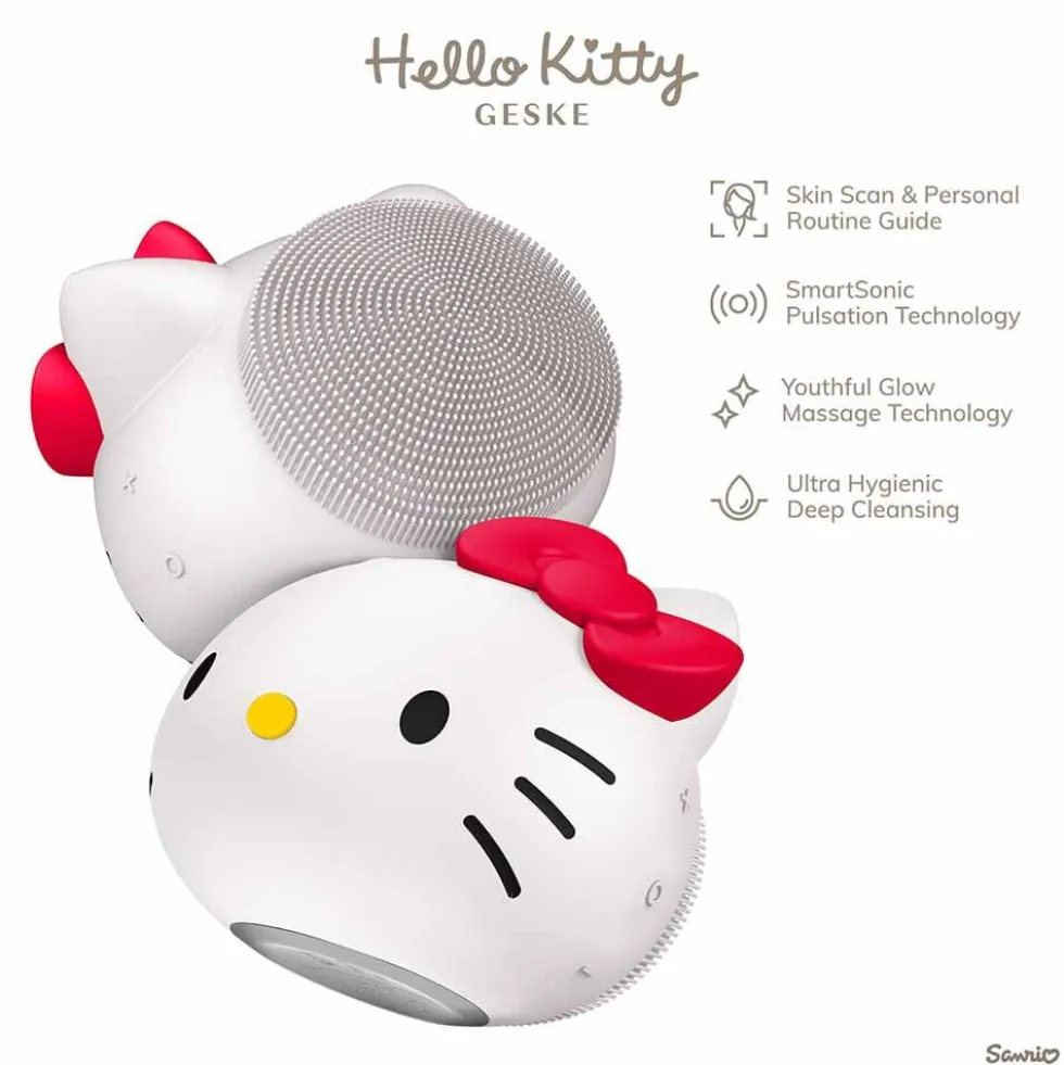 GESKE Hello Kitty Sonic Facial Brush 4 in 1