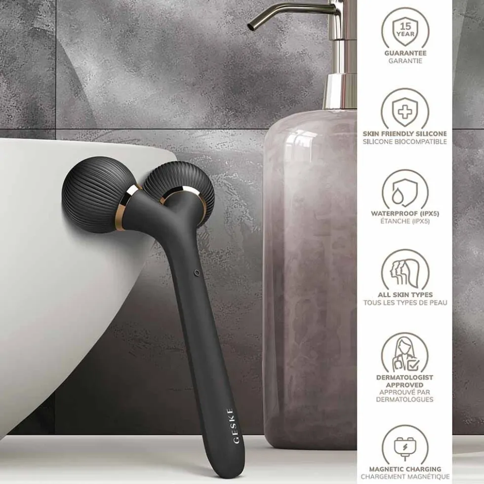 GESKE Sonic Facial & Body Roller | 4 in 1