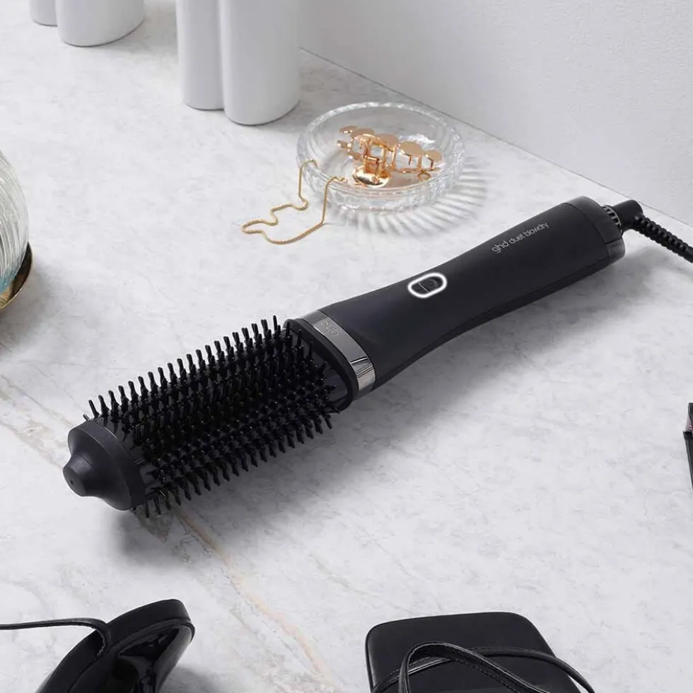 ghd Duet Blowdry Hair Dryer Brush Professional Use in Black