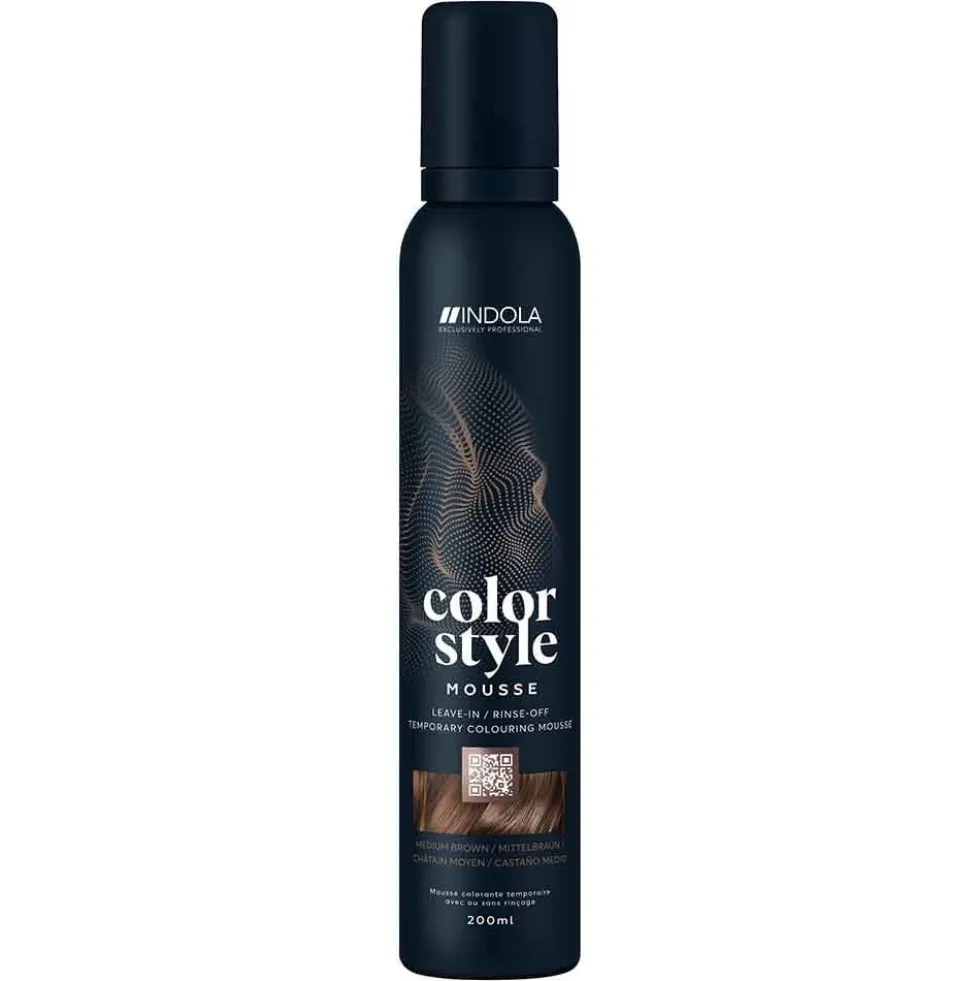 Indola Color Style Mousse Temporary Hair Colour - Silver 200ml