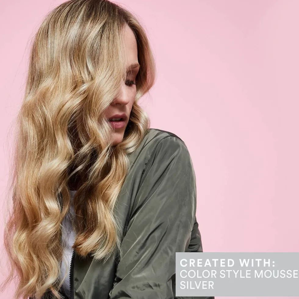 Indola Color Style Mousse Temporary Hair Colour - Silver 200ml