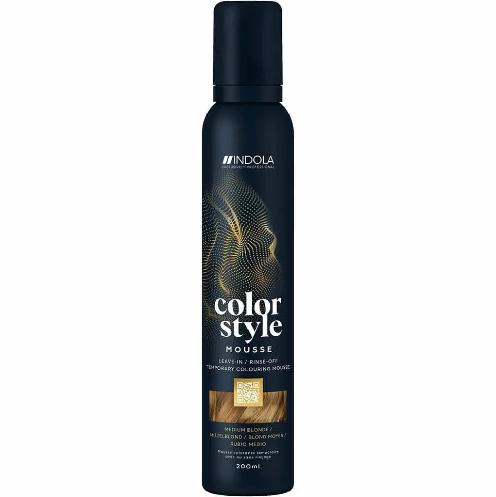 Indola Color Style Mousse Temporary Hair Colour - Silver 200ml
