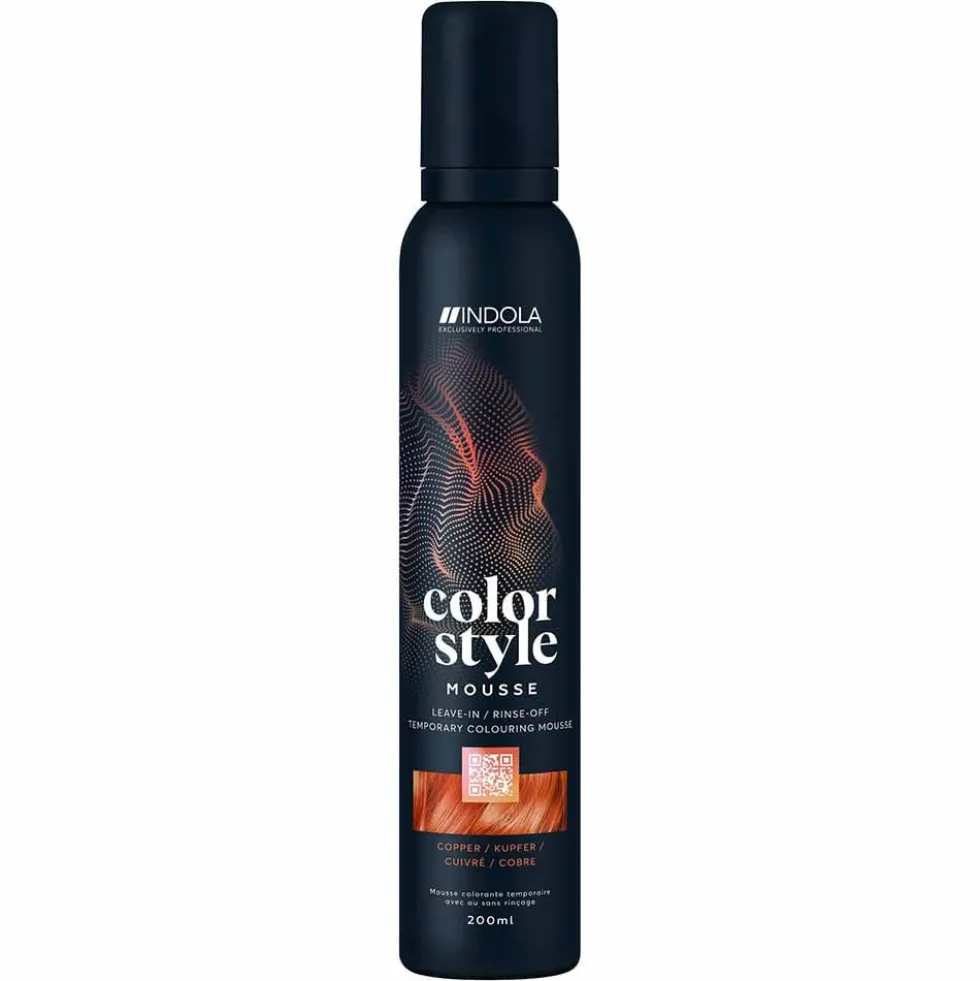 Indola Color Style Mousse Temporary Hair Colour - Silver 200ml