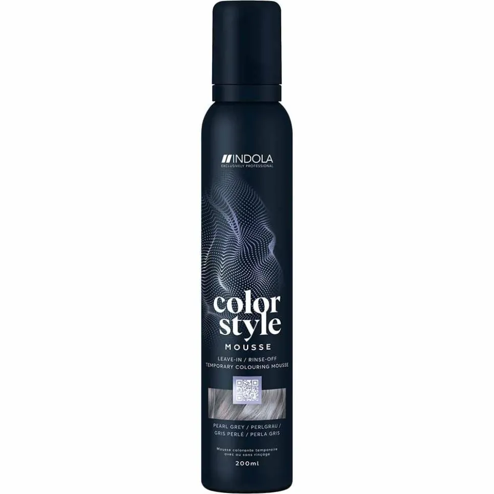 Indola Color Style Mousse Temporary Hair Colour - Silver 200ml